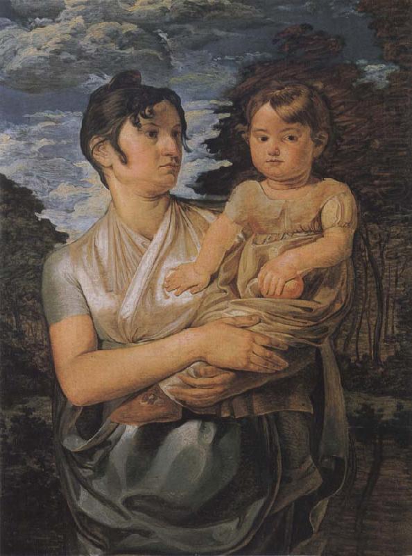 Philipp Otto Runge The Artist-s Wife and their Young Son china oil painting image